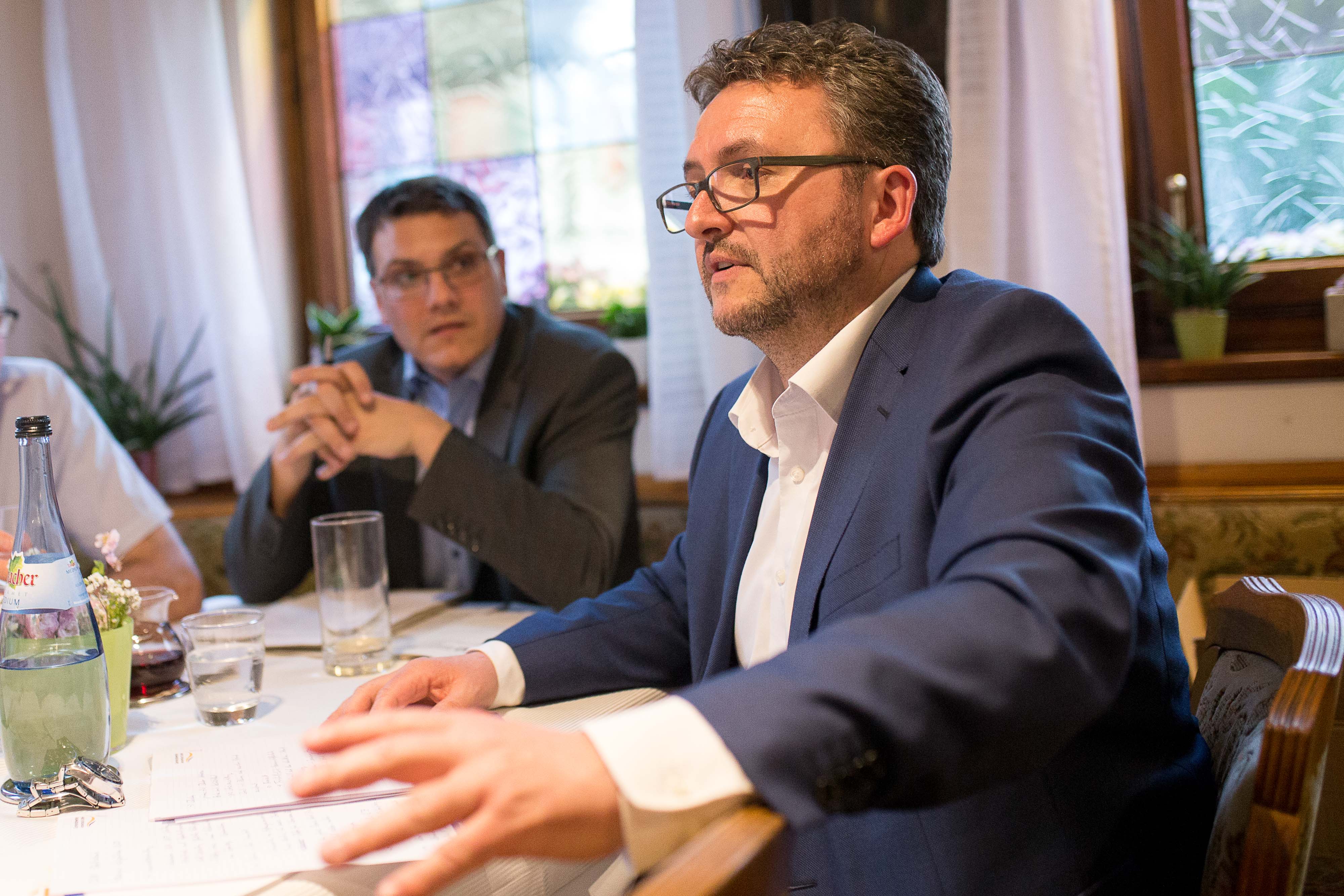 Brgermeister Michael Bulander beim Vortrag